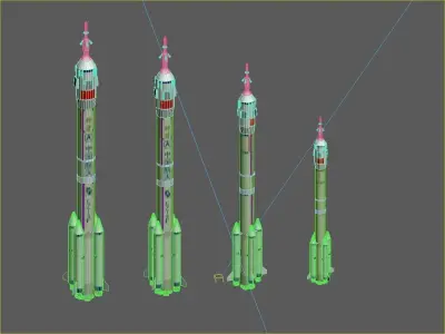 china launch vehicle  3D model