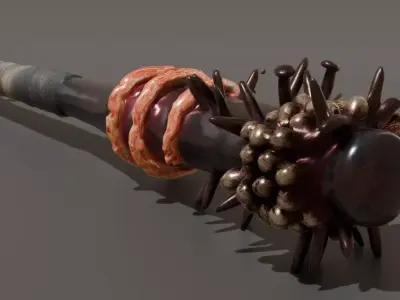 DVL3DStudio Molar Bat Low Poly Dark Horror Game Ready Low-poly 3D model