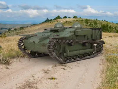 UE Tractor Vray 3D model
