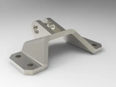Ge jet engine bracket- sheetmetal experiment  Free 3D model