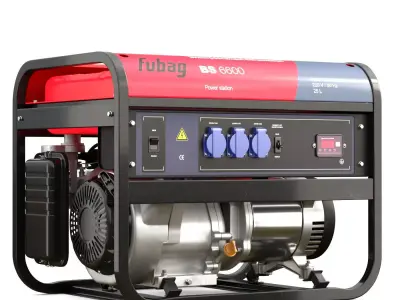 gasoline generator Fubag BS 6600 3D model 3D model