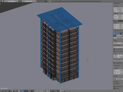 Sci-Fi 1 tall building - tall building 3D model