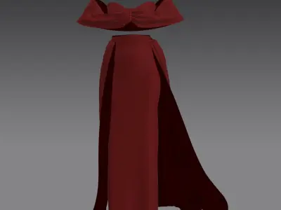 total seven clothes Low-poly 3D model