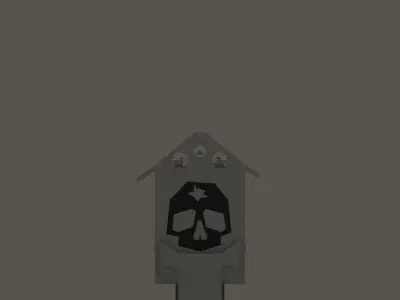 A post-apocalypse style MAC-10 Low-poly 3D model