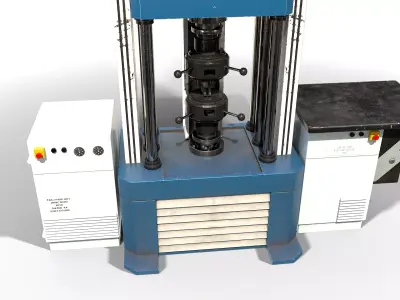 Tensile Testing Machine Low-poly 3D model