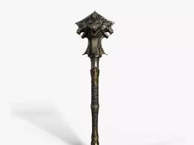 Mace 02 V2 Low-poly 3D model