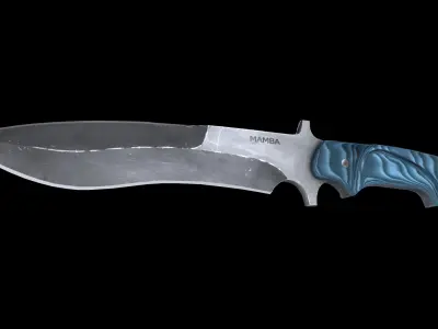 mamba knife Low-poly 3D model