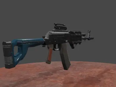 Ak47 3d model rifle 3D model