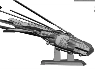 Dune 2 Harkonnen Ornithopter 3D assembly model 3D print model