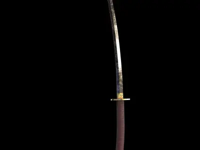 Katana Samurai Sword Free 3D model purchase