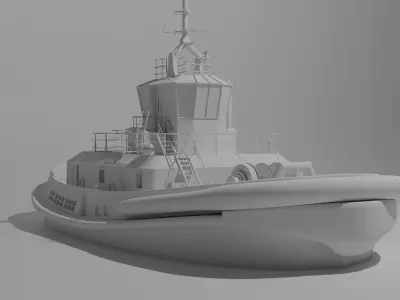 Ship Tugboat  - Model Sparky 3D model