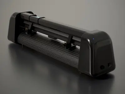 Cutting Plotter Machine Low-poly 3D model