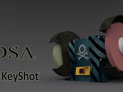 Bench grinder Free 3D model