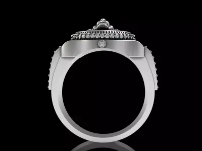 Lion ring 3D print model 17