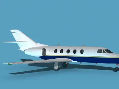 Dassault Falcon 20 V10 3D model