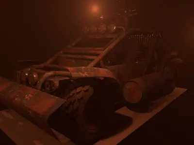 Apocalyptic buggy 3D model