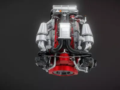 Yacht engine C01 3D model