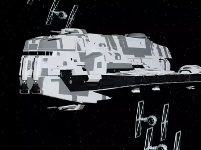 Gozanti Attack Cruiser LITE 3D model