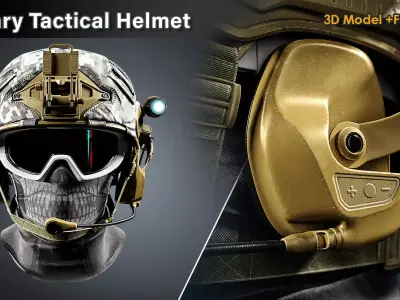 Military Tactical Helmet 3D model