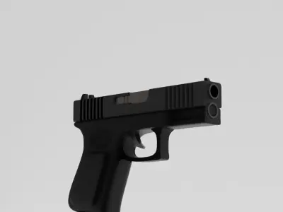 Low Poly Glock 18 Low-poly 3D model