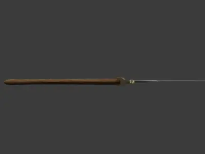 Mahaira Curved Sword  Low-poly 3D model
