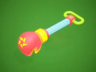 Game Ready Stylized Boxing Weapon Low-poly 3D model