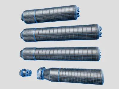 Sig Sauer SRD762 Suppressors Low-poly 3D model