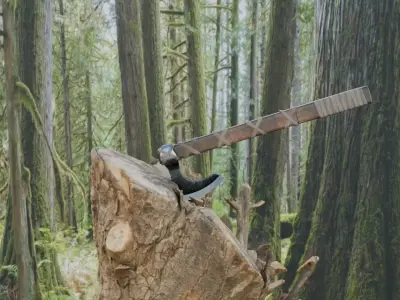 Axe 2 Low-poly 3D model purchase
