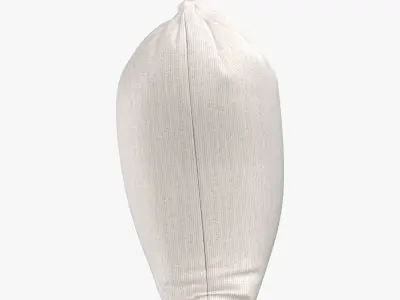 Muslin Bags Cotton Drawstring Bags Sachet Bag 3D model
