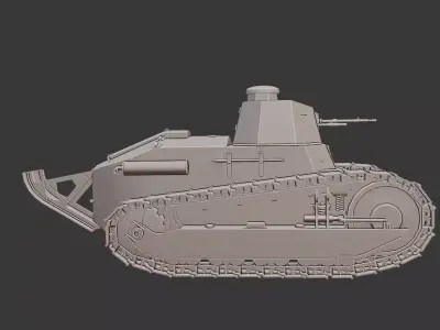 Renault FT 17 WWI Light Tank 3D Printable  3D print model