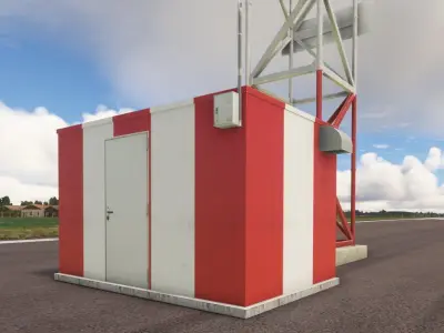 ILS Glide path model Low-poly 3D model