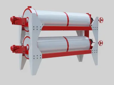 Trieur Intended Cylinder - Wheat Grain Flour Milling Machine 3D model