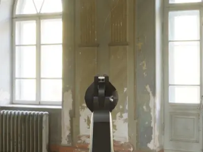 Richter Revolver Low-poly 3D model