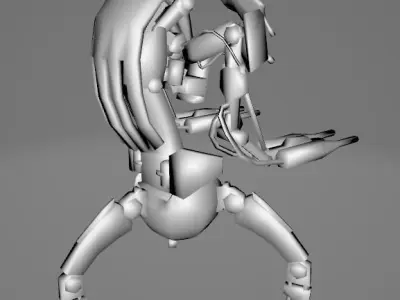 STAR WARS EKA DROID - Low Poly Game - Battlefield - FBX MODEL Low-poly 3D model