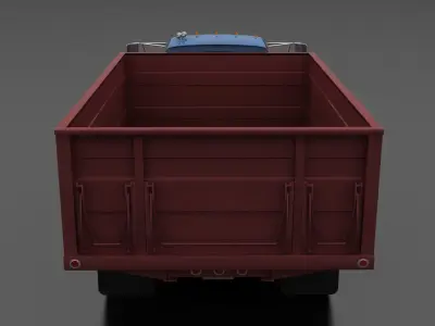 N-Series N-600 Grain Truck 1963 Low-poly 3D model