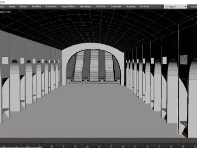 Russian Metro station model Low-poly 3D model