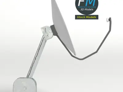 Satellite dish 2 3D model purchase