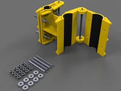 Double clamp Free 3D model