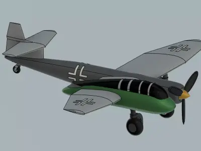 Blohm Voss P 194 Aircraft passenger plane model 3D print model