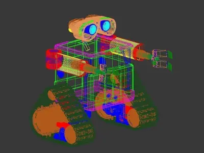 Wall E 3ds max modeling 3D model