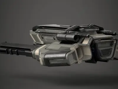 Spacecraft Sci-Fi Free low-poly 3D model