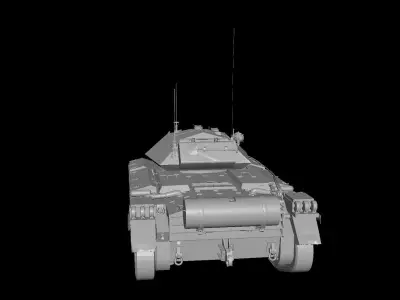 GB20 Crusader Tank Low-poly 3D model