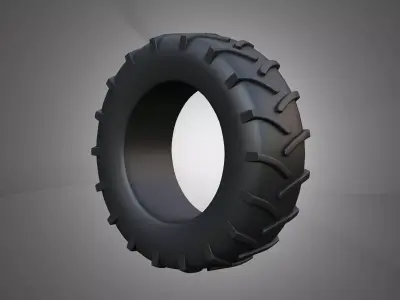  Rear Tire - Combine 1688 3D model