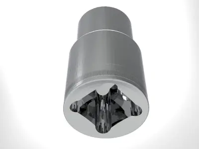 Deep Socket 6 mm 3D model