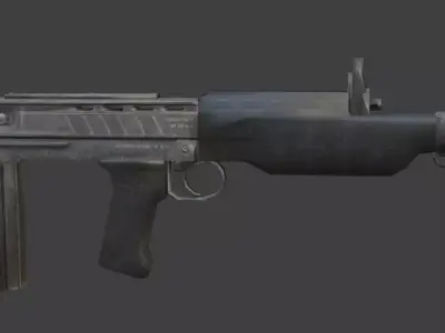 weapon enfield Low-poly 3D model