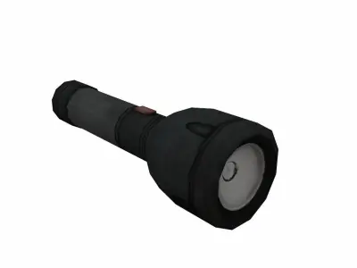 Torch light low poly Low-poly 3D model