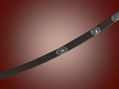 Default Caucasian sabre Shashka Low-poly 3D model