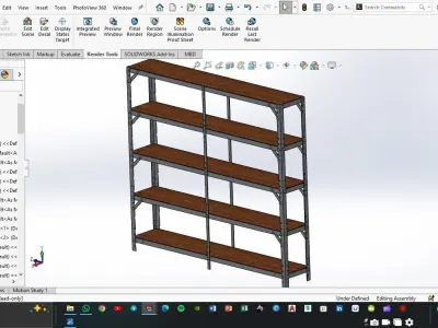 Garage and Workshop Rack 3D model