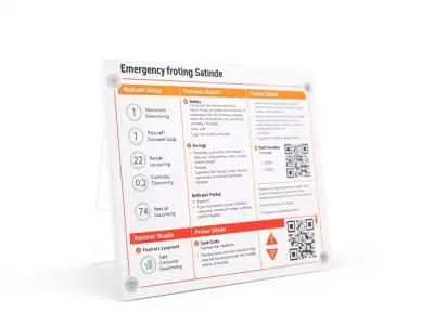 Emergency Instruction Model Pack with Detailed Design Low-poly 3D model
