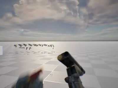 First Person Sawed-Off Shotgun Animations 3D model